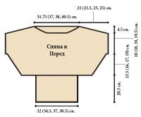 Схема вязания джемпер с открытыми плечами раздел вязание спицами для женщин кофты спицами женские