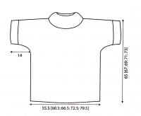 Схема вязания голубой джемпер с широкими рукавами раздел вязание спицами для женщин кофты спицами женские