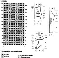 Схема вязания короткий пуловер с капюшоном и воротником раздел вязание спицами для женщин кофты спицами женские