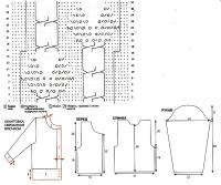 Схема вязания короткий сиреневый жакет раздел вязание спицами для женщин кофты спицами женские