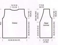 Схема вязания короткий жакет на пуговицах с ажурной вставкой раздел вязание спицами для женщин кофты спицами женские