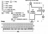 Схема вязания красный пуловер с широкими рукавами раздел вязание спицами для женщин кофты спицами женские