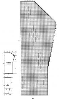 Схема вязания красный пуловер с заужеными рукавами раздел вязание спицами для женщин кофты спицами женские