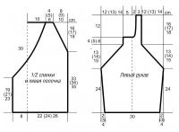 Схема вязания красный жакет на двух пуговицах раздел вязание спицами для женщин кофты спицами женские