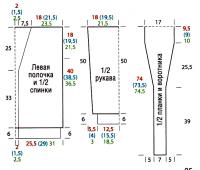 Схема вязания меланжевый жакет на пуговицах раздел вязание спицами для женщин кофты спицами женские