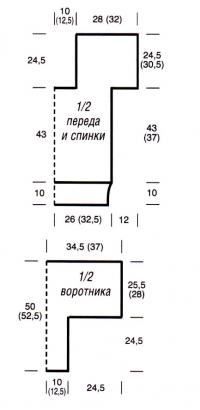Схема вязания полосатый джемпер с узором из листьев раздел вязание спицами для женщин кофты спицами женские