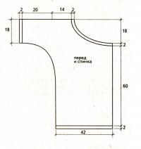 Схема вязания полосатый пуловер с одним рукавом раздел вязание спицами для женщин кофты спицами женские