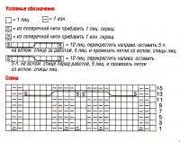Схема вязания пуловер с большим воротником "хомут" раздел вязание спицами для женщин кофты спицами женские