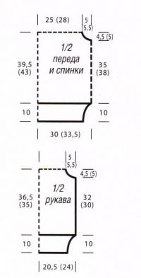 Схема вязания пуловер с капюшоном с жаккардовым узором раздел вязание спицами для женщин кофты спицами женские