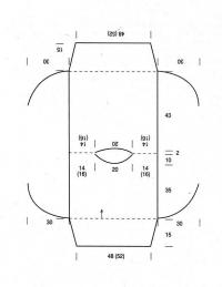 Схема вязания пуловер - пелерина раздел вязание спицами для женщин кофты спицами женские