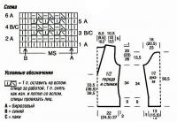 Схема вязания пуловер с узорами со снятыми петлями раздел вязание спицами для женщин кофты спицами женские