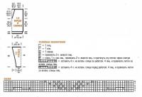 Схема вязания пуловер с v-образным вырезом раздел вязание спицами для женщин кофты спицами женские