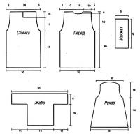 Схема вязания розовый джемпер с жабо раздел вязание спицами для женщин кофты спицами женские