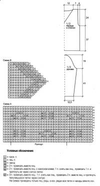 Схема вязания сиреневый пуловер с оборкой раздел вязание спицами для женщин кофты спицами женские