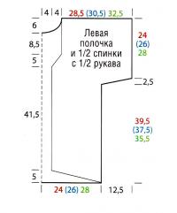 Схема вязания свободный цветной жакет раздел вязание спицами для женщин кофты спицами женские