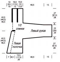 Схема вязания свободный укороченный жакет раздел вязание спицами для женщин кофты спицами женские
