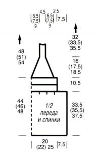 Схема вязания топ со скрещенными бретелями раздел вязание спицами для женщин кофты спицами женские