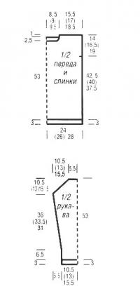 Схема вязания трехцветный пуловер в горизонтальную полоску раздел вязание спицами для женщин кофты спицами женские