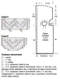 Схема вязания удлиненный оранжевый жакет раздел вязание спицами для женщин кофты спицами женские