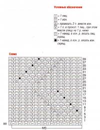 Схема вязания удлиненный пуловер с широкими рукавами раздел вязание спицами для женщин кофты спицами женские