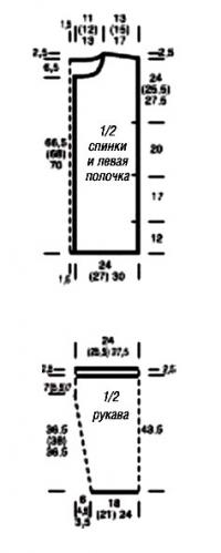 Схема вязания жакет с капюшоном раздел вязание спицами для женщин кофты спицами женские