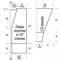 Схема вязания жакет на пуговицах с плетеным узором и берет раздел вязание спицами для женщин кофты спицами женские