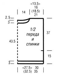 Схема вязания безрукавка с цветными вставками раздел вязание спицами для женщин жилеты для женщин