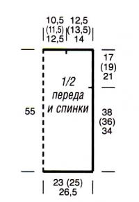 Схема вязания цветной жилет с узором из зигзагов раздел вязание спицами для женщин жилеты для женщин