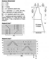 Схема вязания синяя удлиненная безрукавка раздел вязание спицами для женщин жилеты для женщин
