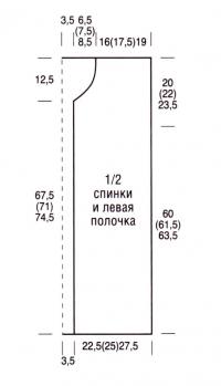 Схема вязания удлиненный синий жилет с узором раздел вязание спицами для женщин жилеты для женщин