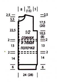 Схема вязания удлиненный жилет с капюшоном раздел вязание спицами для женщин жилеты для женщин