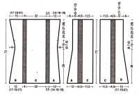 Схема вязания удлиненный жилет с полосатым рисунком раздел вязание спицами для женщин жилеты для женщин