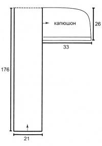 Схема вязания длинный шарф-капюшон с помпонами раздел вязание спицами для женщин вязаные шарфы модные модели