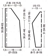 Схема вязания красное пальто для девочки с карманами и шапка в тон раздел вязание спицами для женщин пальто