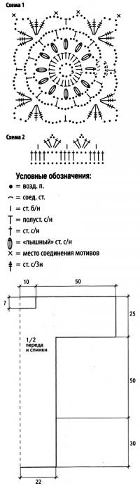 Схема вязания красное платье с широкими рукавами раздел вязание крючком для женщин платья, сарафаны для женщин