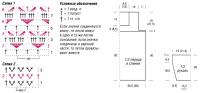 Схема вязания туника с ажурными полосами раздел вязание крючком для женщин платья, сарафаны для женщин