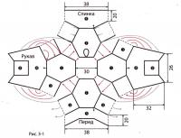Схема вязания голубой пуловер с черными вставками раздел вязание крючком для женщин кофты для женщин
