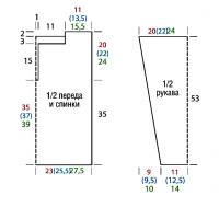 Схема вязания кофта с сетчатыми рукавами раздел вязание крючком для женщин кофты для женщин
