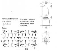 Схема вязания легкая ажурная туника с рукавом 3\4 раздел вязание крючком для женщин кофты для женщин