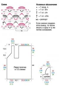Схема вязания полосатый джемпер на пуговицах раздел вязание крючком для женщин кофты для женщин