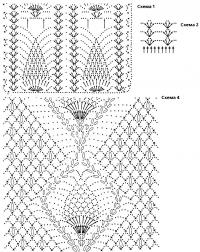 Схема вязания сетчатый топ с глубоким вырезом раздел вязание крючком для женщин кофты для женщин