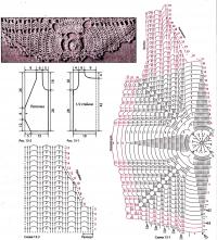 Схема вязания легкий ажурный жилет раздел вязание крючком для женщин жилеты, безрукавки для женщин