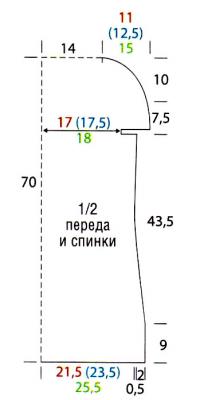 Схема вязания полосатая безрукавка и напульсники раздел вязание крючком для женщин жилеты, безрукавки для женщин