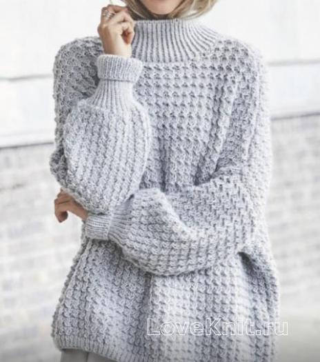 Пуловеры женские вязаные спицами
