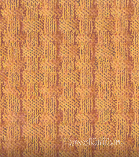 Фото рельефный плетеный узор №3490 спицами