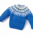 Как связать  цветной пуловер для мальчика с застежкой 