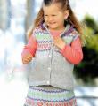  детский костюм для девочки 2, 4, 6, 8 лет (юбка и жилет) фото к описанию