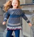  детский пуловер с контрастными полосами фото к описанию