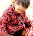 Как связать  детский свободный пуловер из меланжевой пряжи