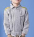  подростковый пуловер с контрастной полосой фото к описанию